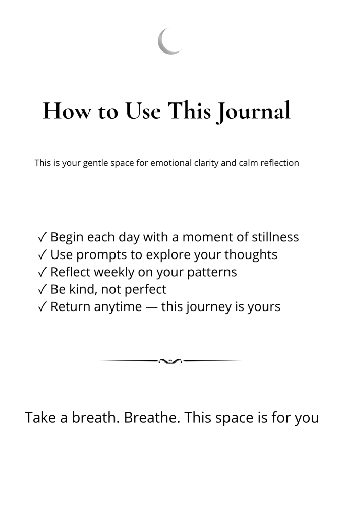 Release the Worry journal cover and inside pages flat-lay
