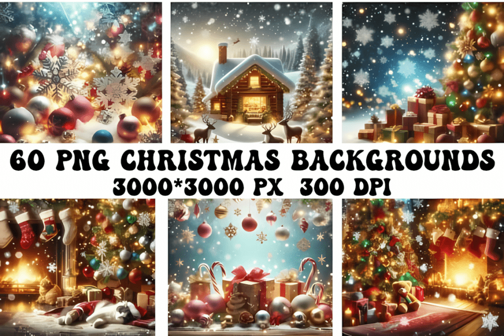 60 Christmas Ornaments SVG bundle