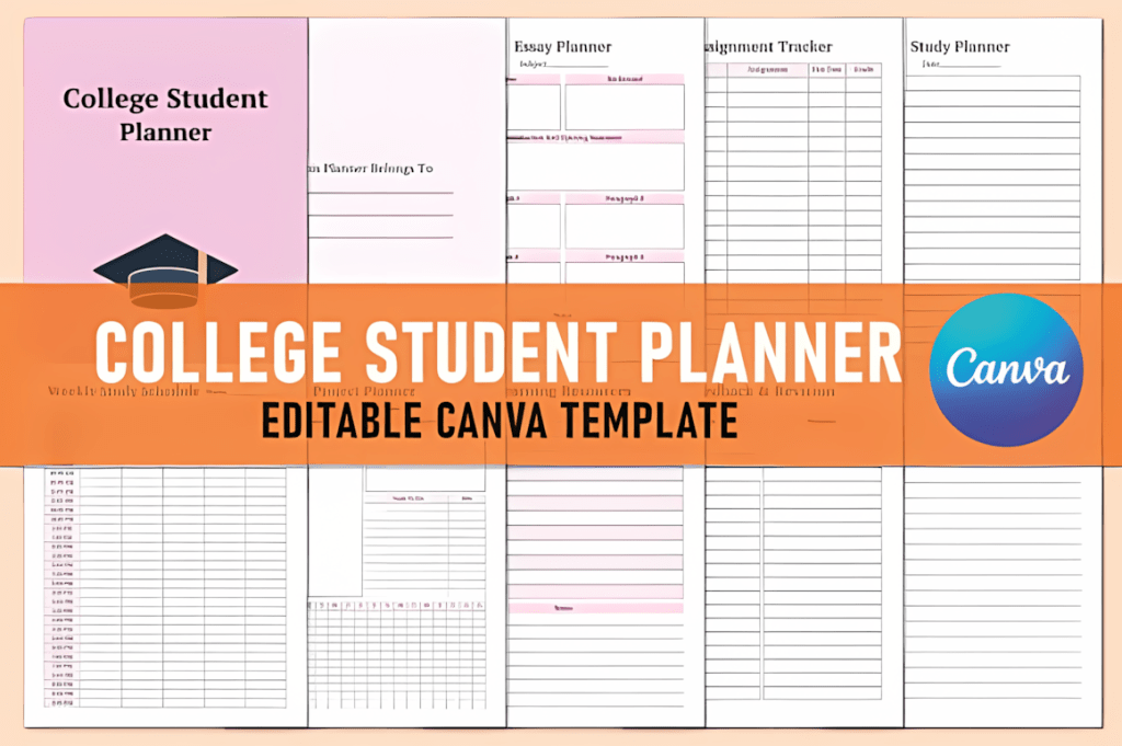College Student Planner for Canva
