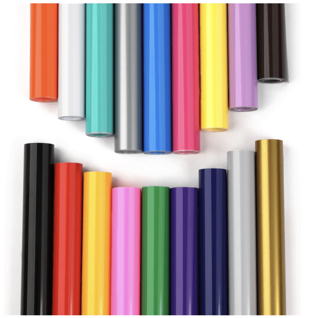 HTVRONT 18-Roll Vinyl 12″×3′ – 18 Colors