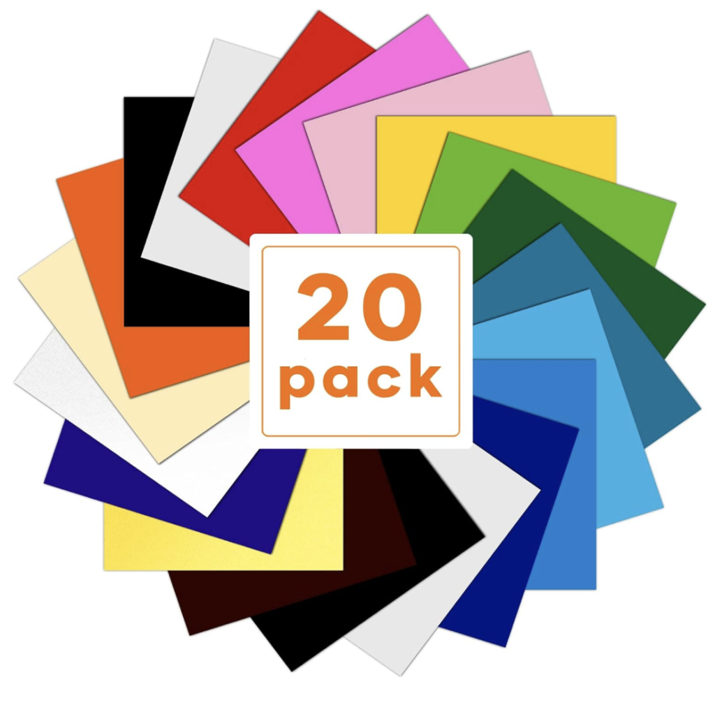 HTVRONT Heat Transfer Vinyl Bundle - 20 Pack