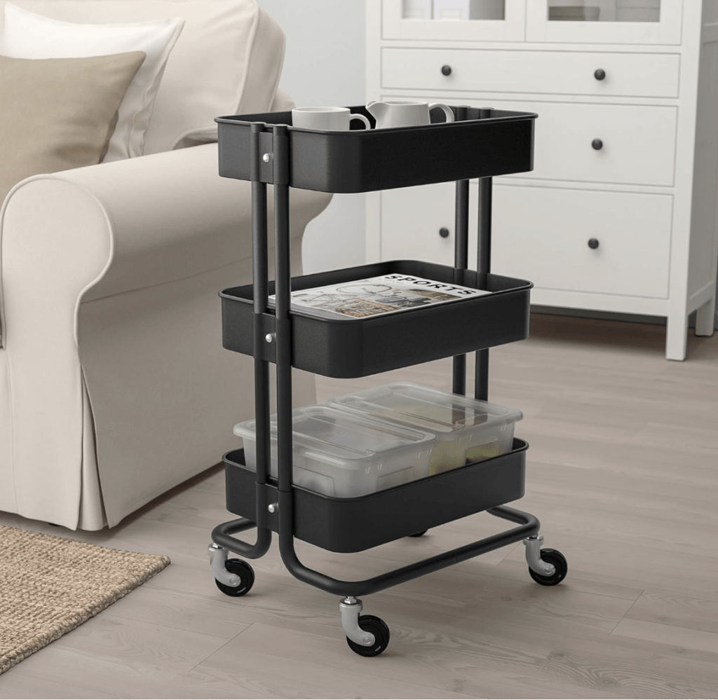 RASKOG Home Kitchen Bedroom Storage Utility Cart,