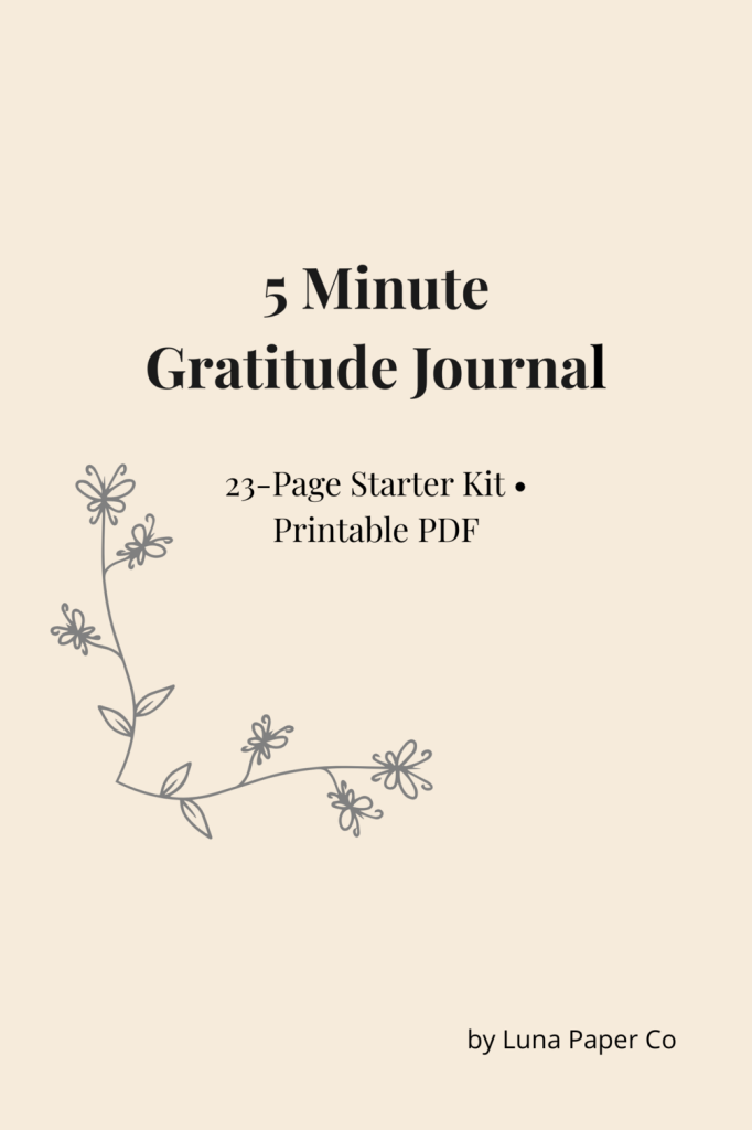 Free Printable Gratitude Journal – 23-Page Starter Kit