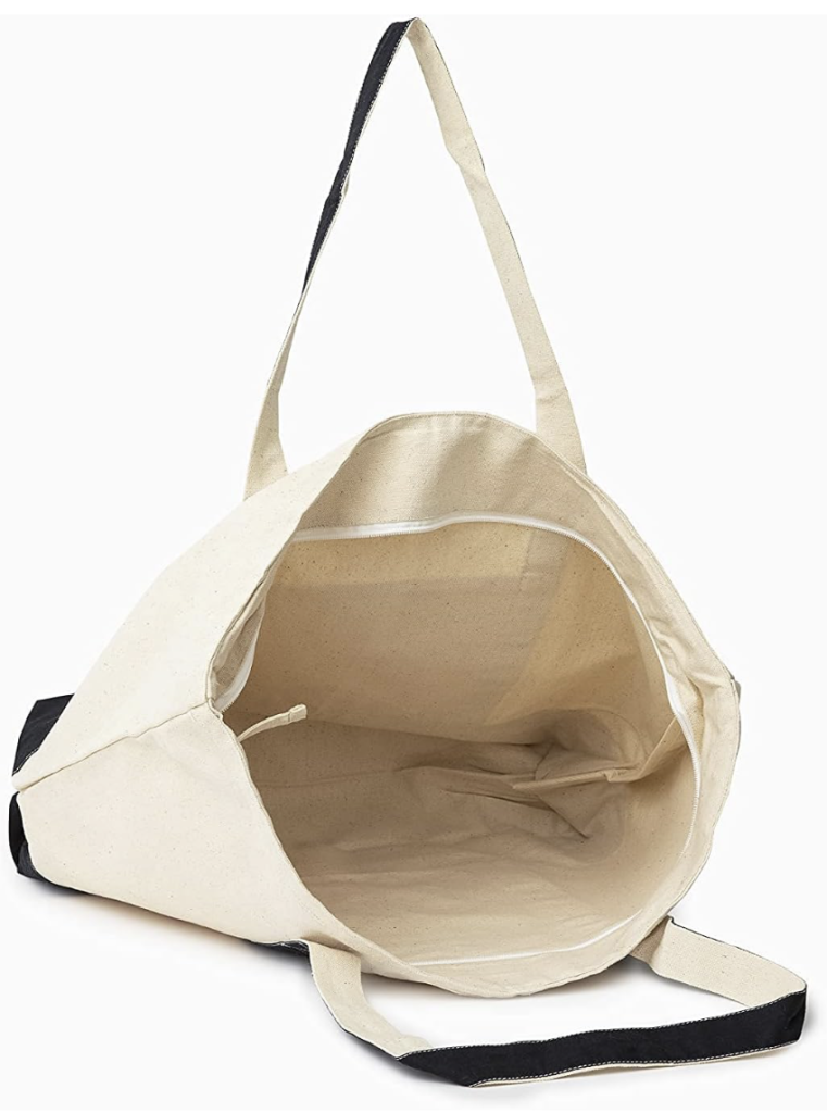 Organic Cotton Mart Zip-Top Canvas Tote