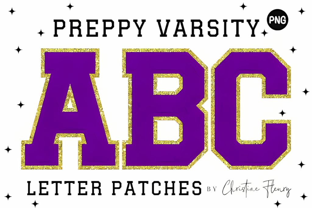 Varsity letter set (A–Z)