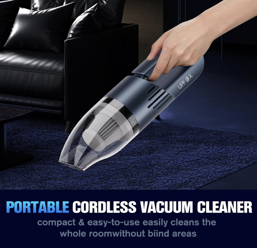 Mini vacuum / lint roller — quick touch-ups.