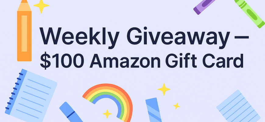 Weekly Giveaway — $100 Amazon Gift Card