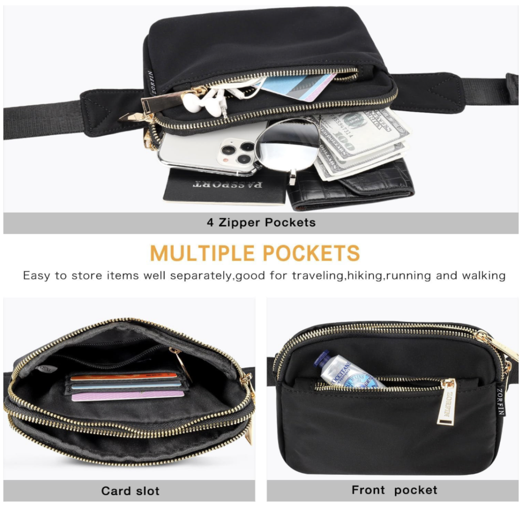 ZORFIN Fanny Packs for Women Men