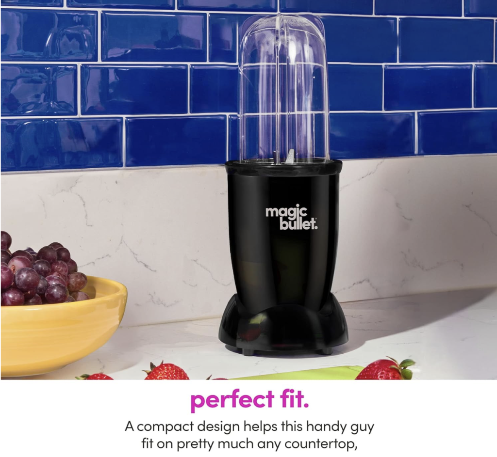 magic bullet Blender, Small, Black, 11 Piece Set