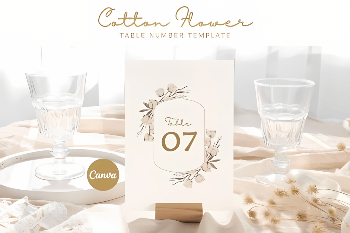 Table number printables