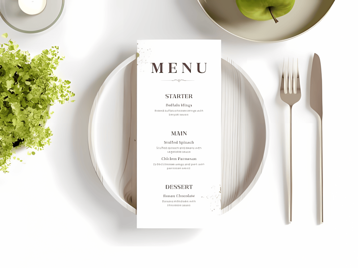 Wedding menu templates