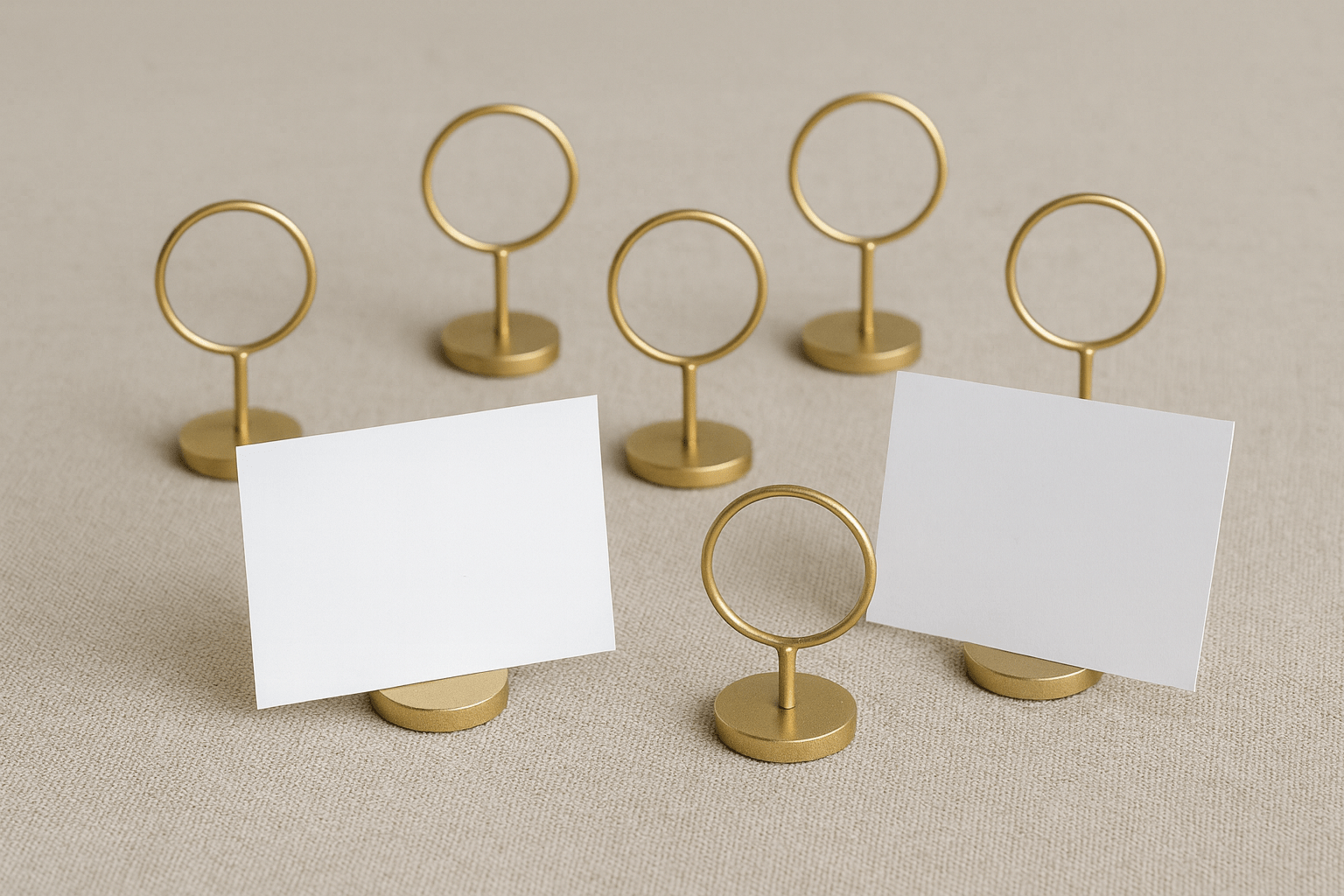 Place-card holders — quick seating setup