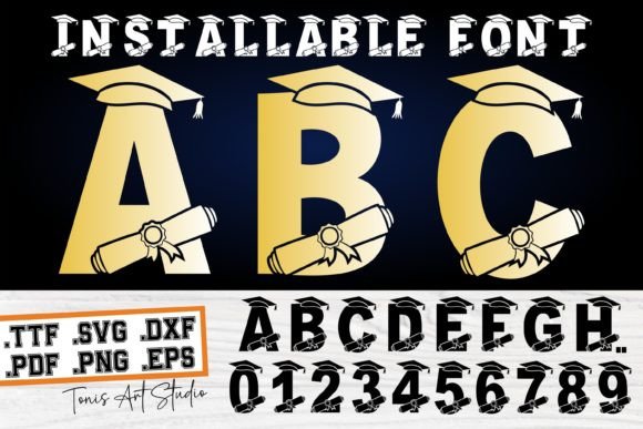 Graduation Fonts
