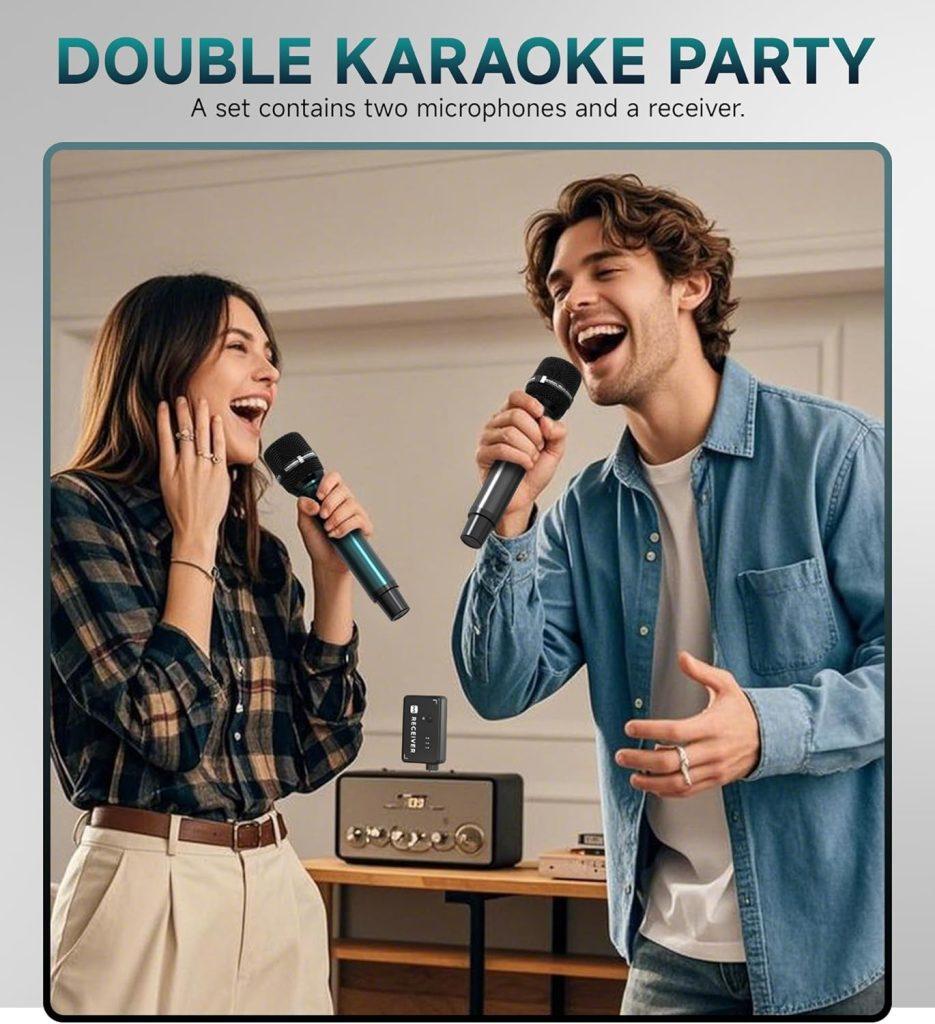 Wireless Microphones, Professional UHF Dual