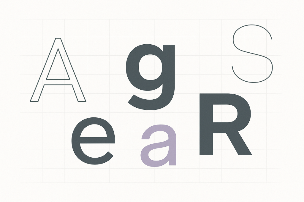 Sans serif fonts banner — clean UI, decks and posters; geometric, grotesk and humanist styles