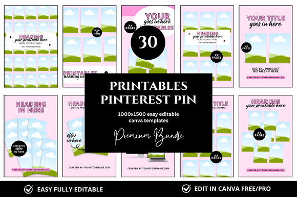 30 Pinterest Pin Printables Mockup Graphics 136866844 3