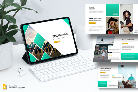 Education Google Slides template for classroom lessons and activities