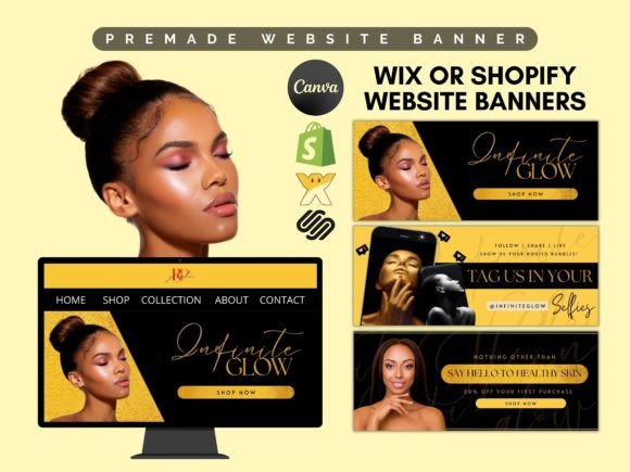 Wix website banner template example