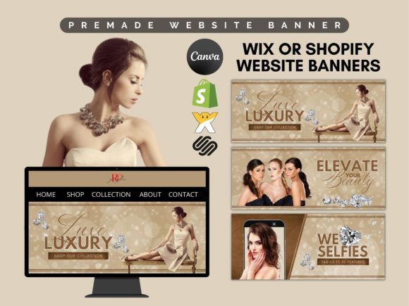 Modern Wix homepage banner design