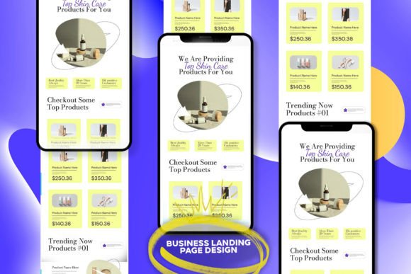 Business Landing Page Template Design Graphics 86914434 1 1 1