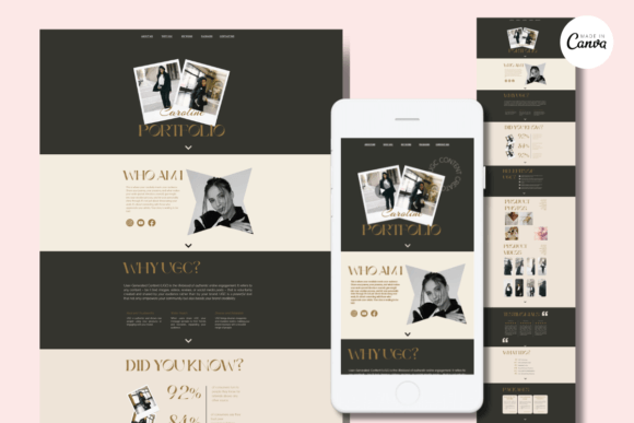 Local service website template layout with booking section and contact CTA