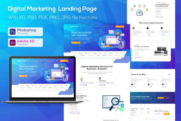 Digital Marketing Agency Landing Page Graphics 8722412 1 1 1