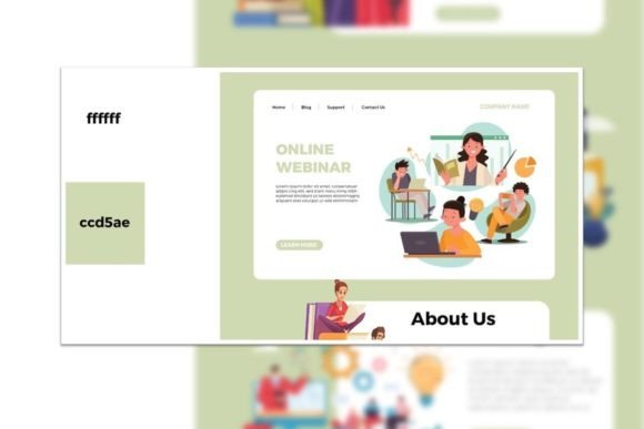 Landing Page Template Webinar Online Graphics 33605872 1 1 2