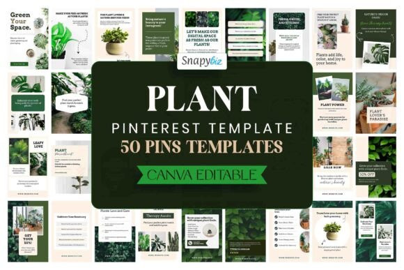 Plant Pinterest Pins Canva Templates Graphics 116407485 1 1 1