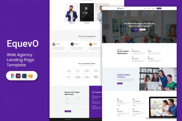 Web Agency Landing Page Template Graphics 9069707 1 1 1
